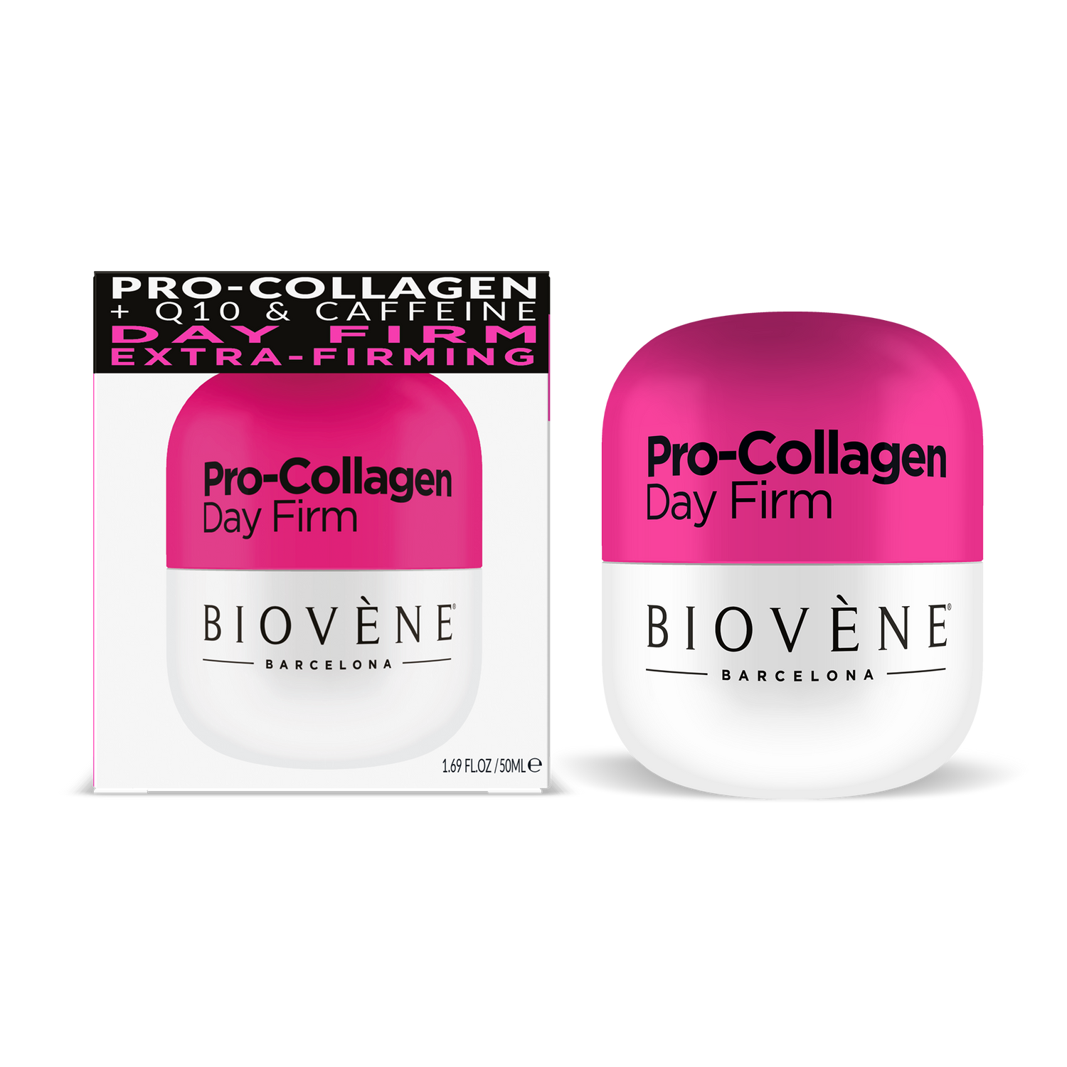 PRO-COLLAGEN DAY FIRM Extra-Firming Day Cream Moisturizer with Collagen, Q10, Caffeine & Organic Rosehip