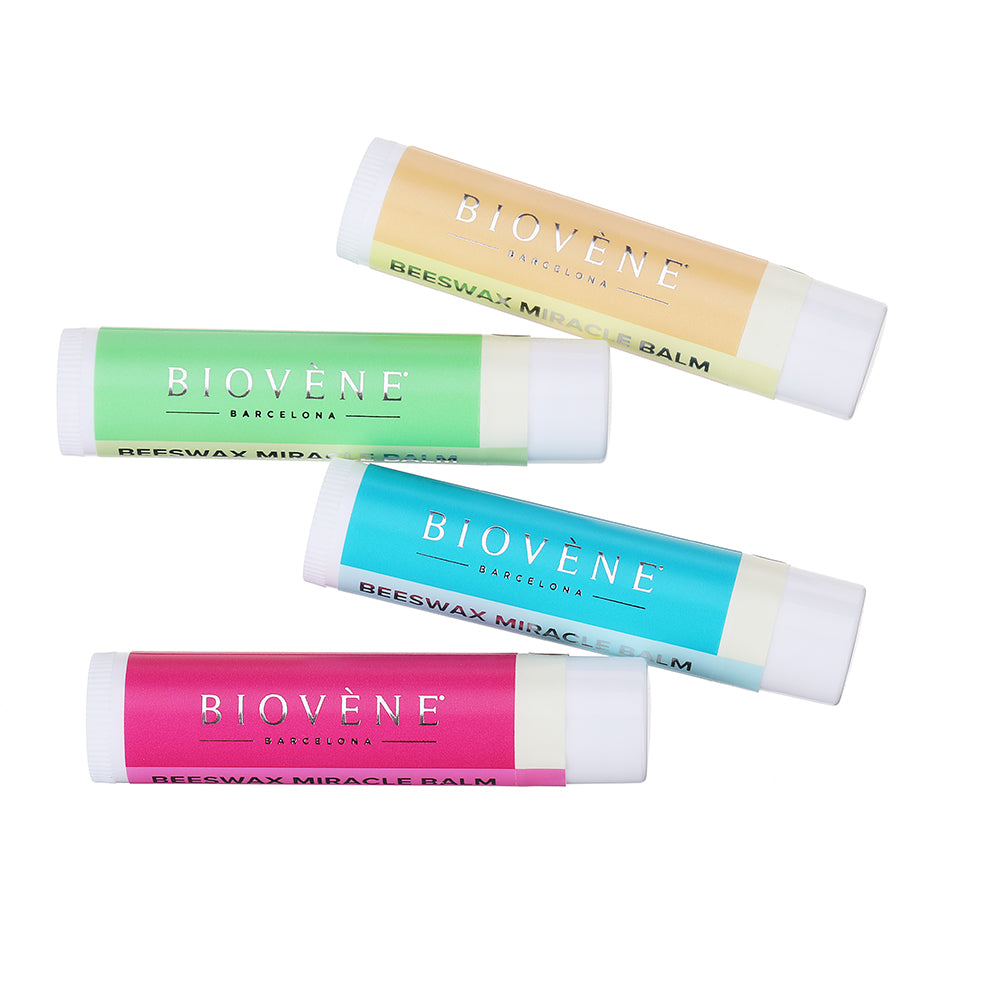BEESWAX VANILLA BEAN Extra-Moisturizing Miracle Lip Balm for Dryness, Cracking & Chapping, 4 pack