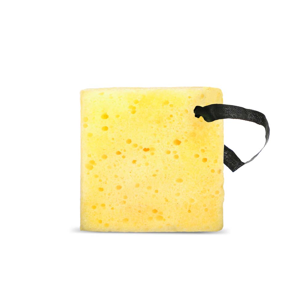 GLOW WASH Gentle Exfoliating Vitamin C & Lemon Gel-Infused Sponge