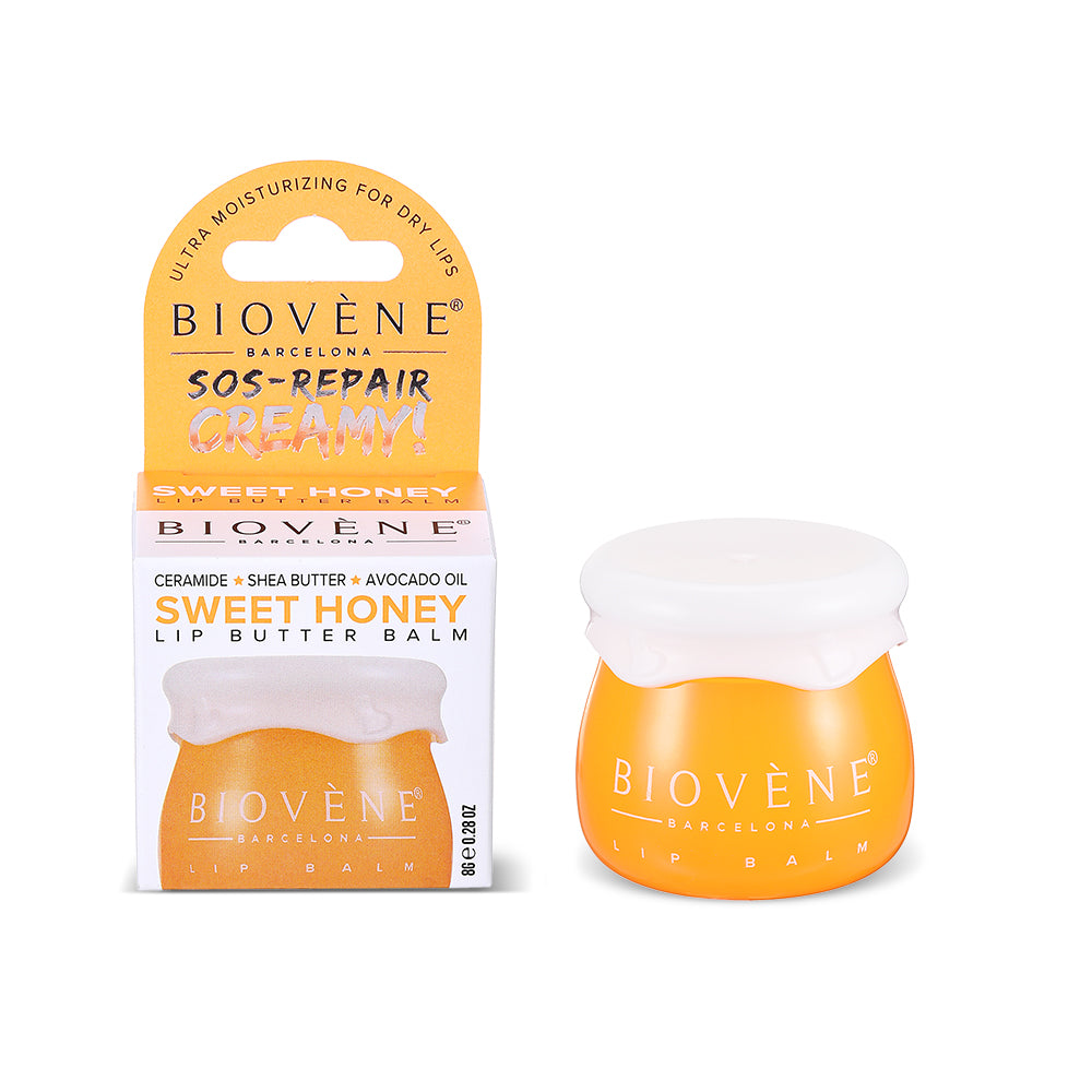 HONEY+CERAMIDE Lip Butter Balm SOS-Repair Creamy! Ultra Moisturizing for Dry &amp; Chapped Lips