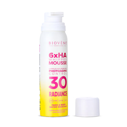 WHIPPED MOUSSE SPF30 Photoaging Control Mousse with 6 Types of Hyaluronic Acid for Face &amp; Body