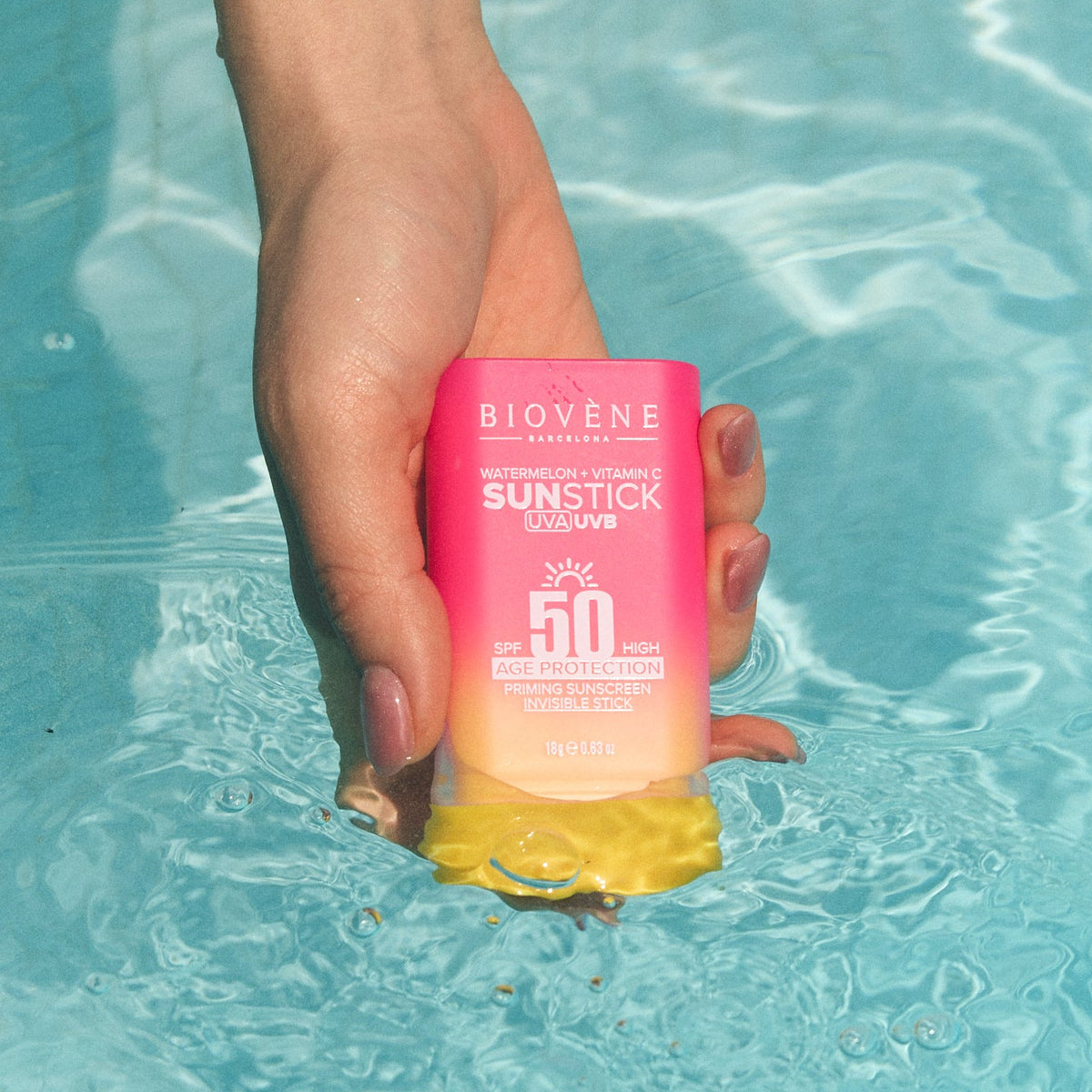 INVISIBLE AGE-PROTECTION SPF50 Priming Sunscreen Stick - Watermelon Glow &amp; Vitamin C
