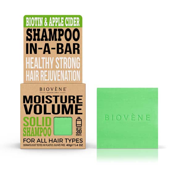 MOISTURE VOLUME Biotin &amp; Apple Cider Solid Shampoo Bar