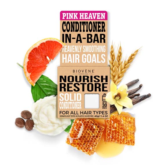 NOURISH RESTORE Pink Heaven Solid Conditioner Bar