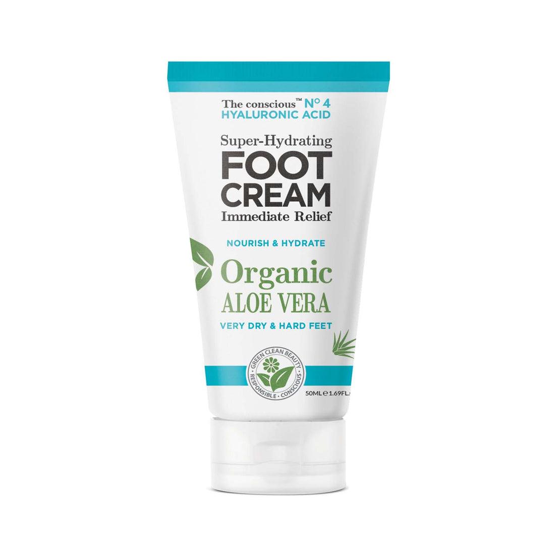 The conscious™ Hyaluronic Acid Super-Hydrating Foot Cream Organic Aloe Vera